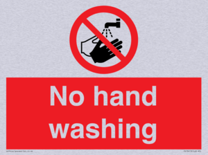 No hand washing